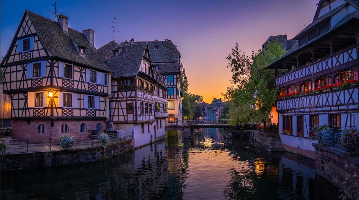 Strasbourg Sonnenuntergang